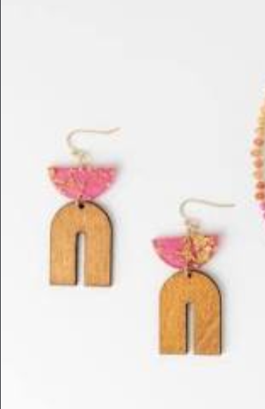 Rosie and Birch Drop Earrings