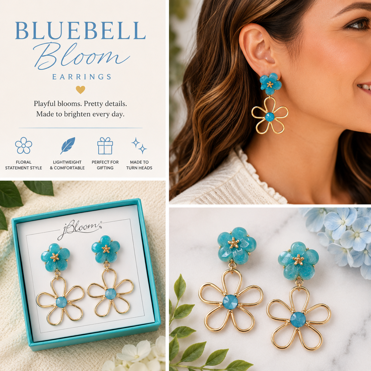 Bluebell Bloom Earrings