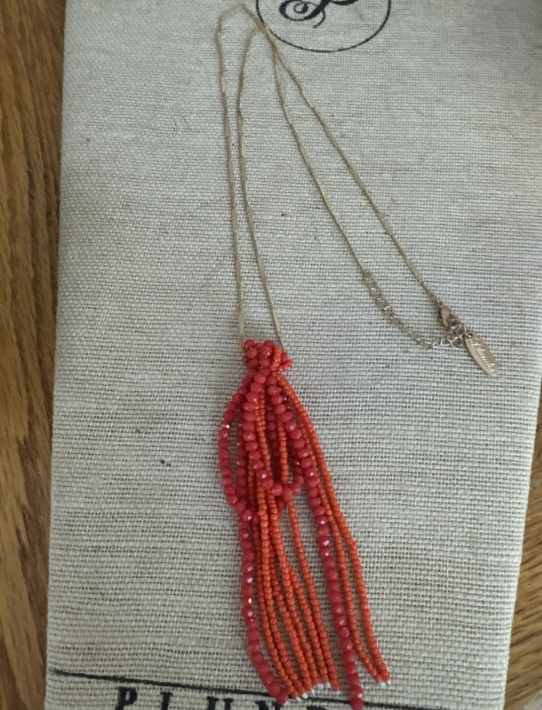 Maribel Beaded Tassel Necklace