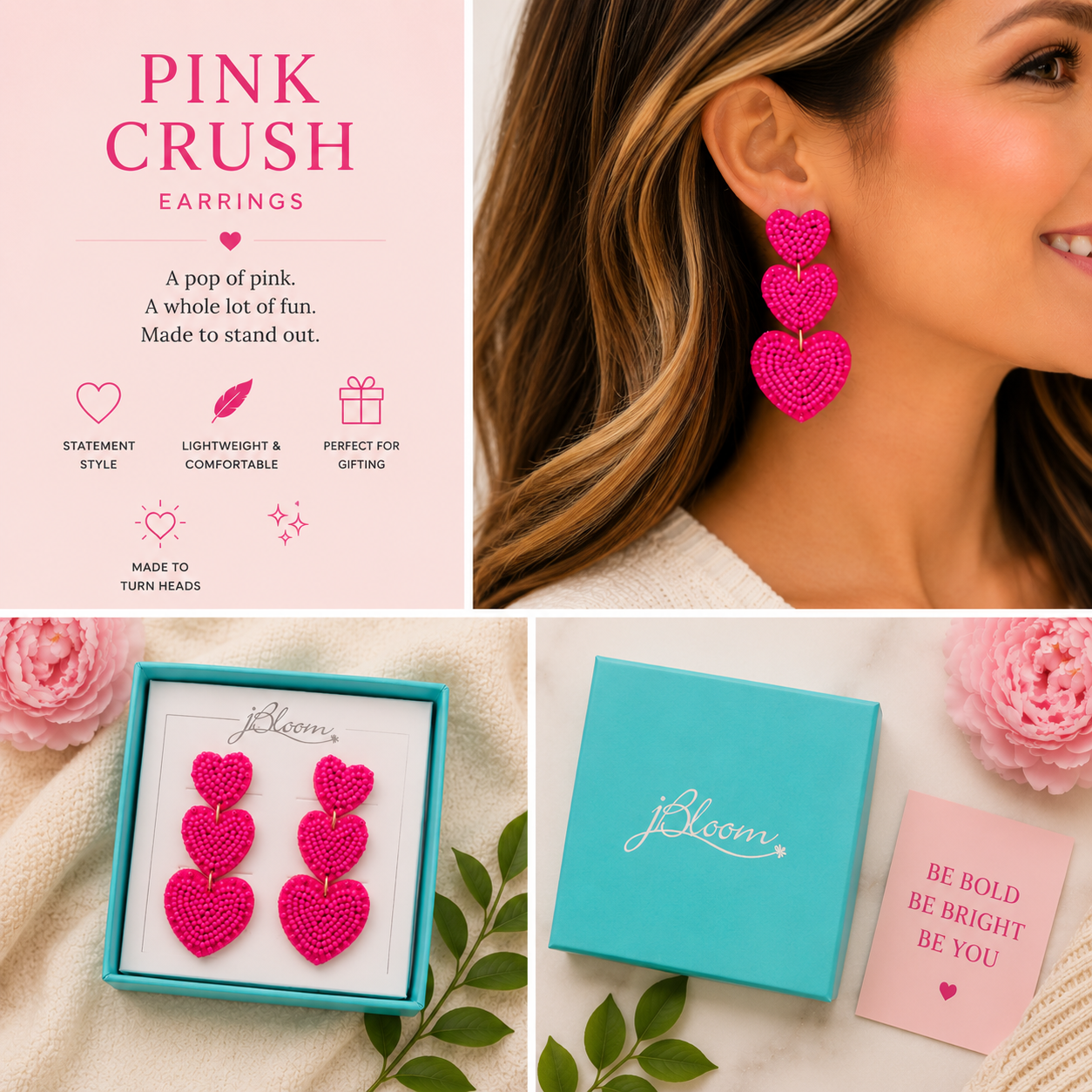 Pink Crush Earrings