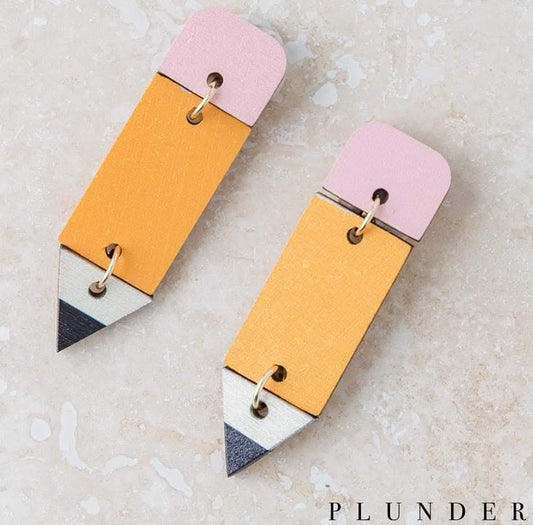 Pencil Me In Earrings