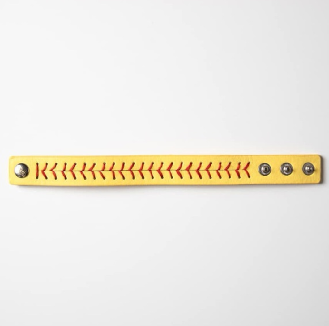 Softball Stitch Bracelet