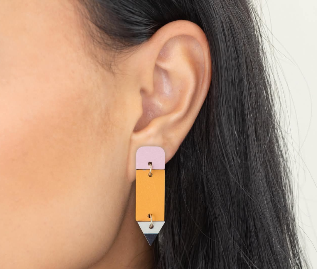 Pencil Me In Earrings